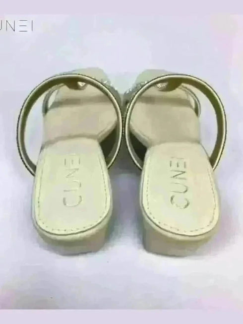 Womens White Shimmery Heels